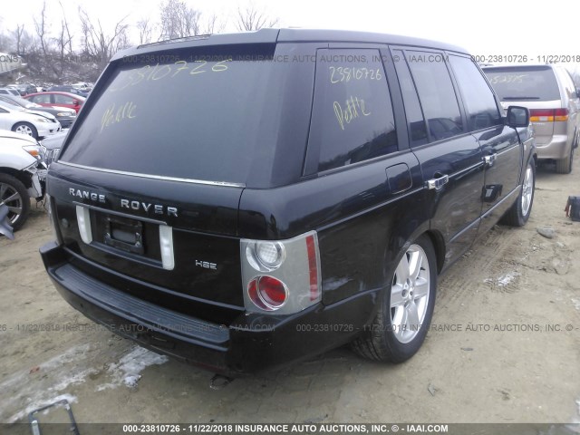 SALME11493A132952 - 2003 LAND ROVER RANGE ROVER HSE BLACK photo 4