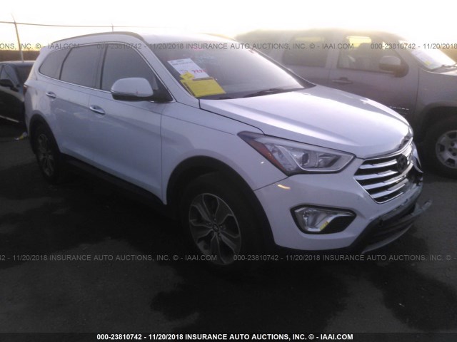 KM8SN4HF6DU005336 - 2013 HYUNDAI SANTA FE GLS WHITE photo 1