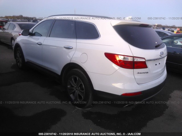 KM8SN4HF6DU005336 - 2013 HYUNDAI SANTA FE GLS WHITE photo 3