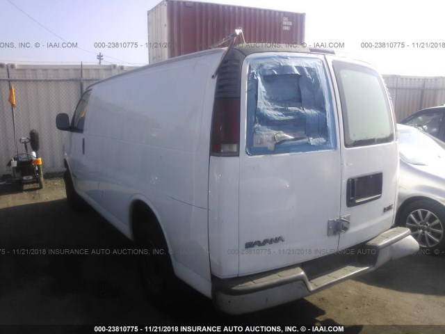 1GTHG35R711114354 - 2001 GMC SAVANA G3500 WHITE photo 3