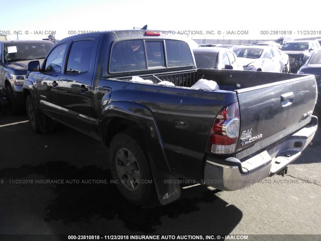 3TMLU4EN1FM175926 - 2015 TOYOTA TACOMA DOUBLE CAB/TRD PRO GRAY photo 3