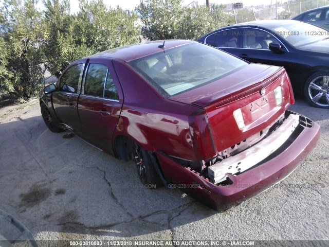 1G6DW677650123687 - 2005 CADILLAC STS RED photo 3