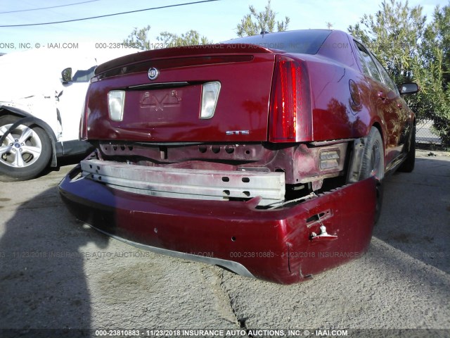 1G6DW677650123687 - 2005 CADILLAC STS RED photo 6