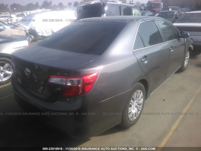 4T1BF1FK7CU041904 - 2012 TOYOTA CAMRY SE/LE/XLE GRAY photo 4