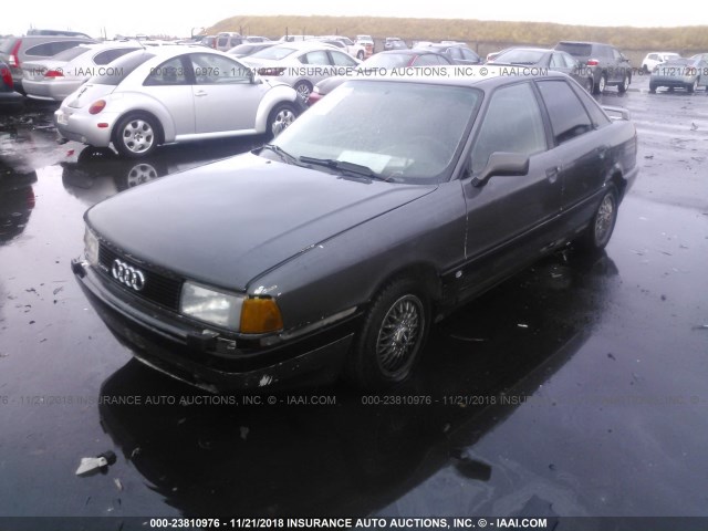 WAUHF58AXLA156554 - 1990 AUDI 90 QUATTRO 20V GRAY photo 2