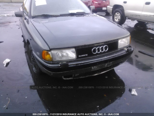 WAUHF58AXLA156554 - 1990 AUDI 90 QUATTRO 20V GRAY photo 6