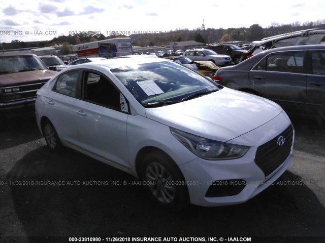 3KPC24A33JE030755 - 2018 HYUNDAI ACCENT SEL WHITE photo 1