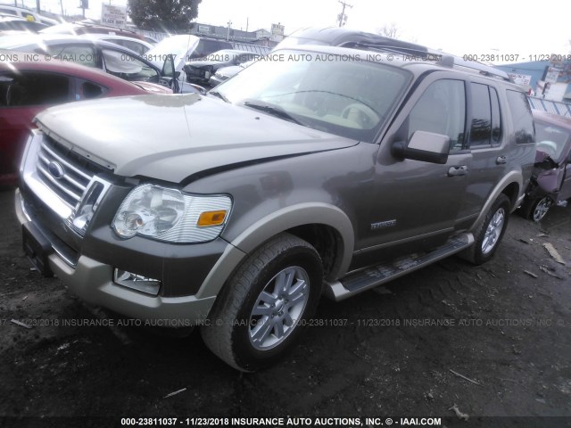 1FMEU64E86UA56610 - 2006 FORD EXPLORER EDDIE BAUER BROWN photo 2