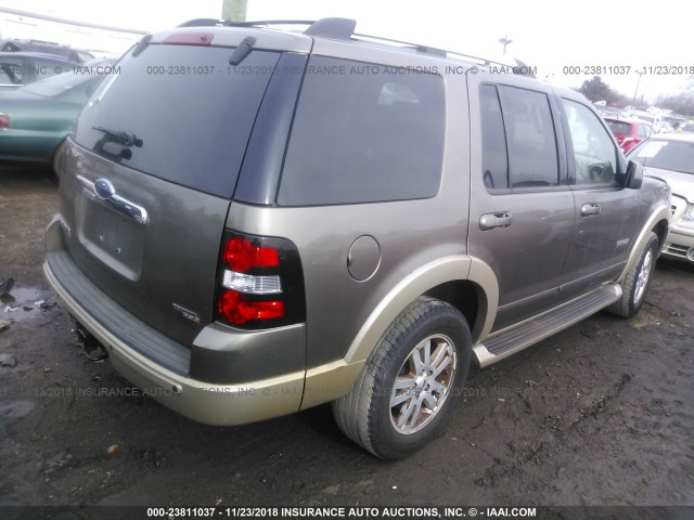 1FMEU64E86UA56610 - 2006 FORD EXPLORER EDDIE BAUER BROWN photo 4