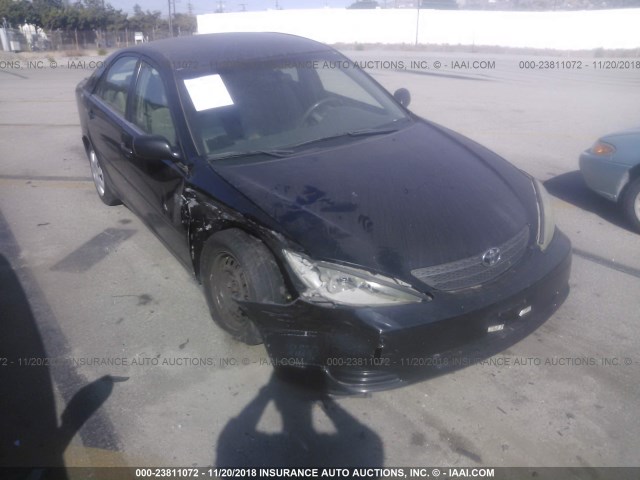 4T1BE32K93U138428 - 2003 TOYOTA CAMRY LE/XLE/SE BLACK photo 1