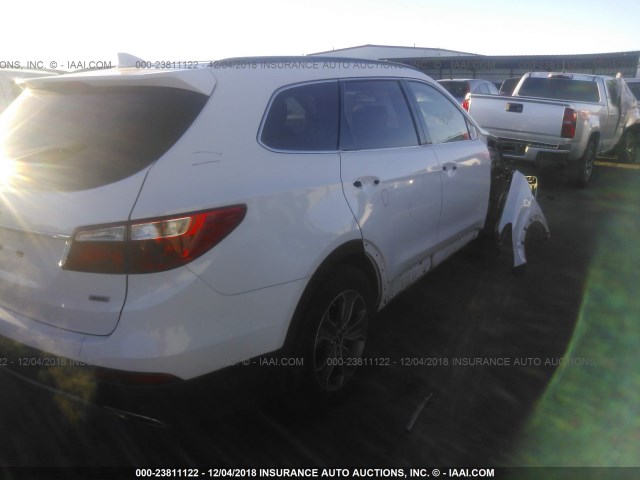 KM8SMDHF5FU088781 - 2015 HYUNDAI SANTA FE GLS WHITE photo 4