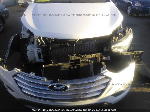 KM8SMDHF5FU088781 - 2015 HYUNDAI SANTA FE GLS WHITE photo 6