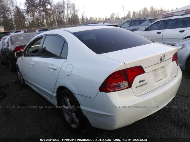 2HGFA16998H526459 - 2008 HONDA CIVIC EXL WHITE photo 3