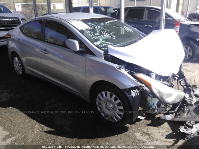 5NPDH4AE3DH212492 - 2013 HYUNDAI ELANTRA GLS/LIMITED SILVER photo 1