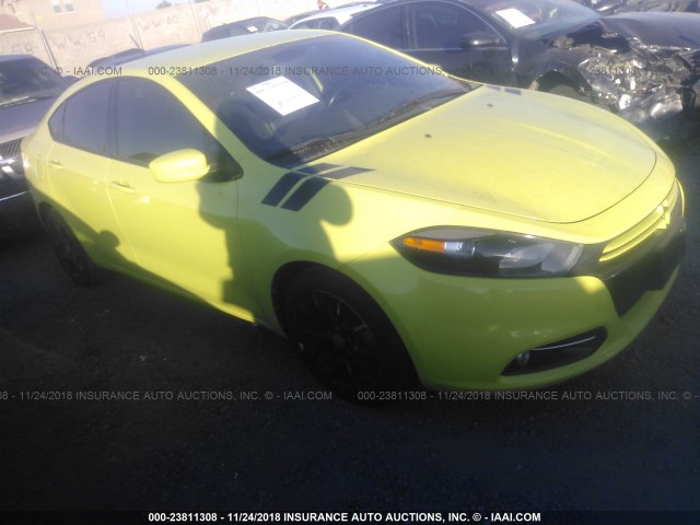 1C3CDFBA7DD155903 - 2013 DODGE DART SXT YELLOW photo 1