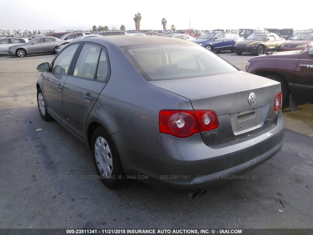 3VWPG71K66M748127 - 2006 VOLKSWAGEN JETTA VALUE GRAY photo 3