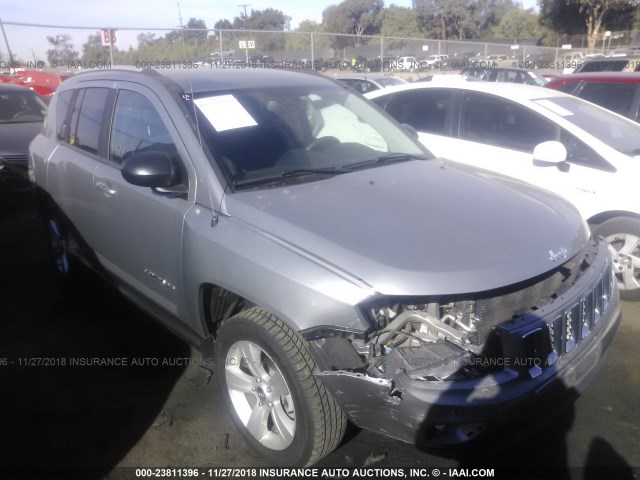 1C4NJCBAXGD734576 - 2016 JEEP COMPASS SPORT SILVER photo 1