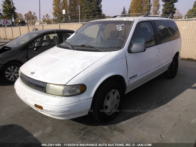 4N2DN11W3SD828564 - 1995 NISSAN QUEST XE/GXE WHITE photo 2