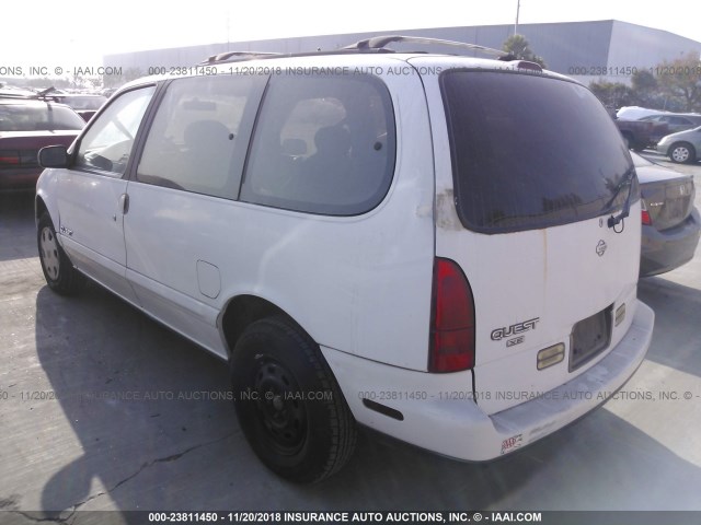 4N2DN11W3SD828564 - 1995 NISSAN QUEST XE/GXE WHITE photo 3