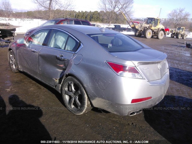 19UUA9F50BA002268 - 2011 ACURA TL SILVER photo 3