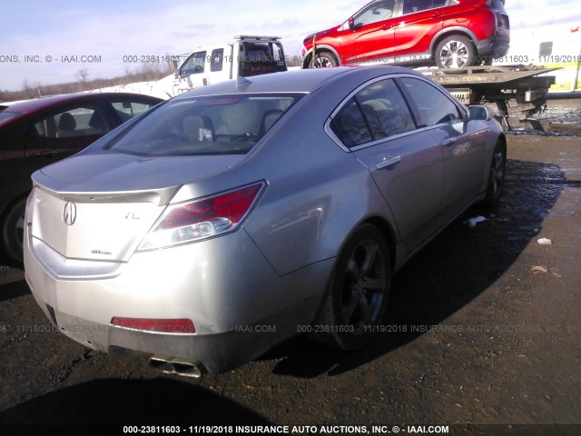 19UUA9F50BA002268 - 2011 ACURA TL SILVER photo 4