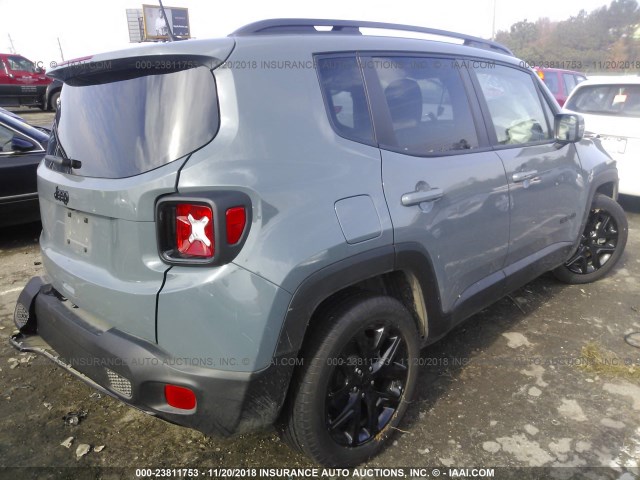 ZACCJABB8JPH34461 - 2018 JEEP RENEGADE LATITUDE TEAL photo 4