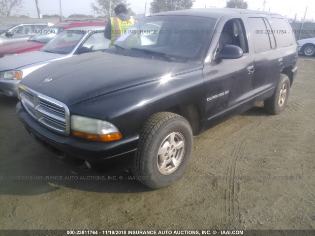 1B4HR28N01F543820 - 2001 DODGE DURANGO BLACK photo 2