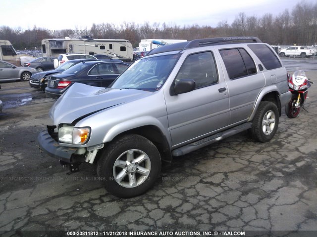 JN8DR09Y44W905705 - 2004 NISSAN PATHFINDER LE/SE GRAY photo 2