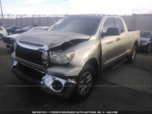 5TFRV54117X017772 - 2007 TOYOTA TUNDRA DOUBLE CAB SR5 GOLD photo 2