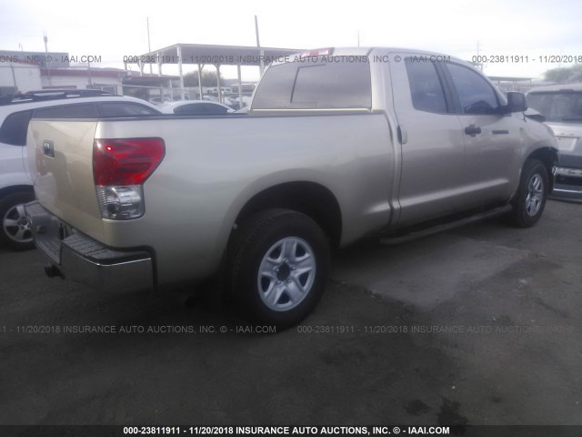 5TFRV54117X017772 - 2007 TOYOTA TUNDRA DOUBLE CAB SR5 GOLD photo 4