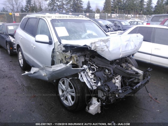 5NMSH4AG0AH395240 - 2010 HYUNDAI SANTA FE SE SILVER photo 1