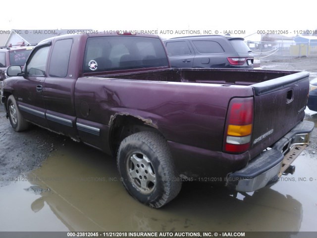 2GCEC19T8Y1284817 - 2000 CHEVROLET SILVERADO C1500 PURPLE photo 3