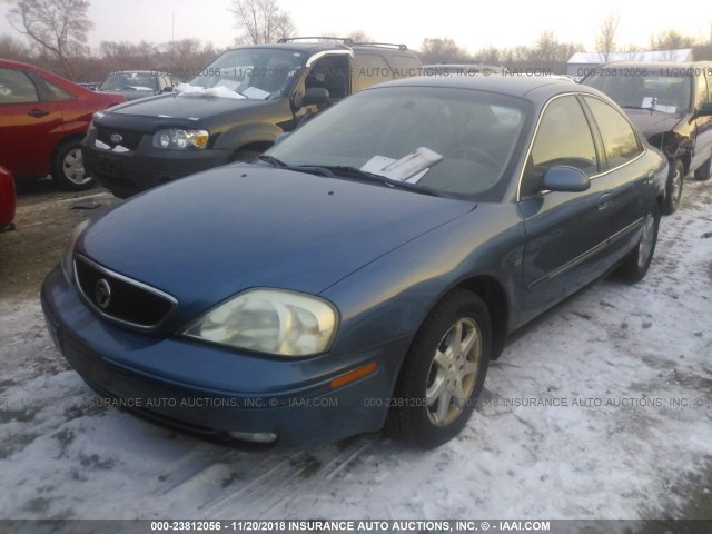 1MEFM55S72A623004 - 2002 MERCURY SABLE LS PREMIUM BLUE photo 2