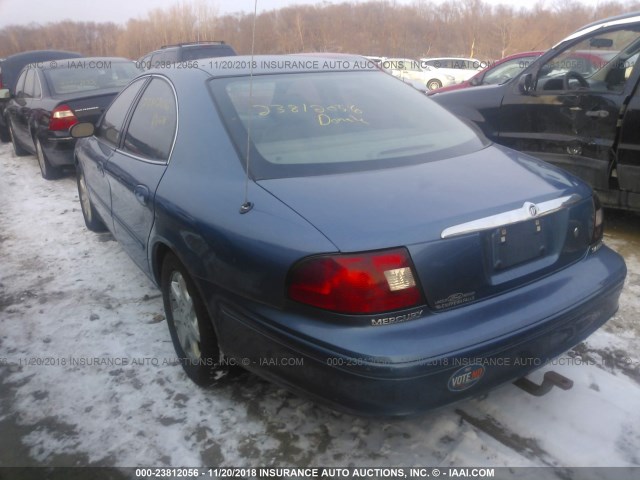 1MEFM55S72A623004 - 2002 MERCURY SABLE LS PREMIUM BLUE photo 3