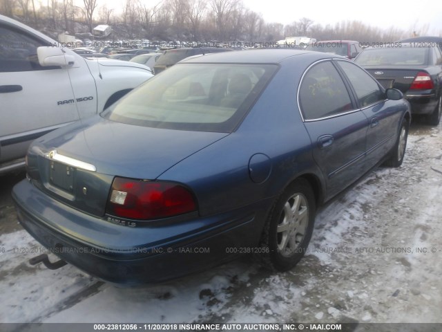 1MEFM55S72A623004 - 2002 MERCURY SABLE LS PREMIUM BLUE photo 4