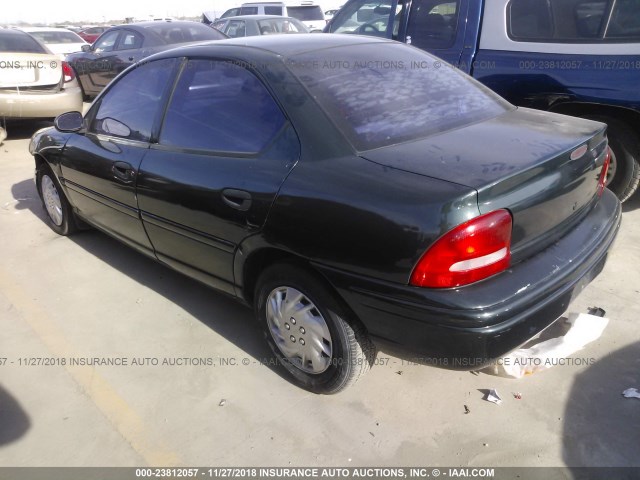 1P3ES47C4WD663922 - 1998 PLYMOUTH NEON HIGHLINE GREEN photo 3