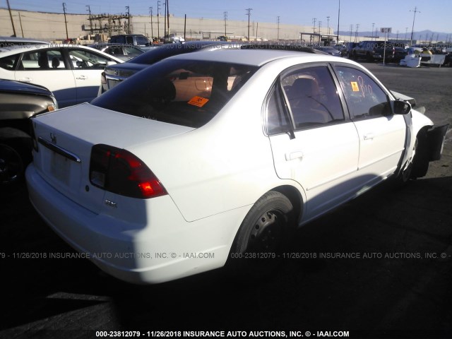 2HGES26813H517589 - 2003 HONDA CIVIC EX WHITE photo 4