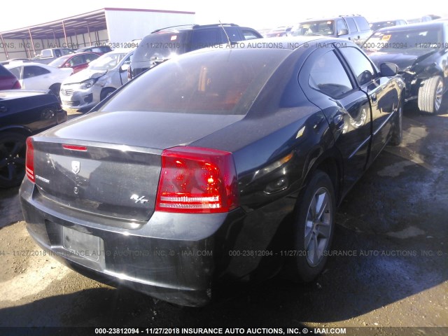 2B3KA53HX8H270057 - 2008 DODGE CHARGER R/T BLACK photo 4