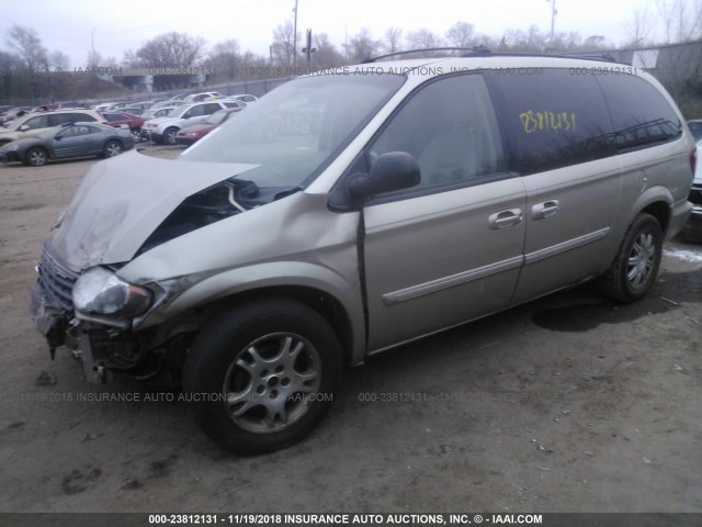 2C4GP54L35R349825 - 2005 CHRYSLER TOWN & COUNTRY TOURING GOLD photo 2