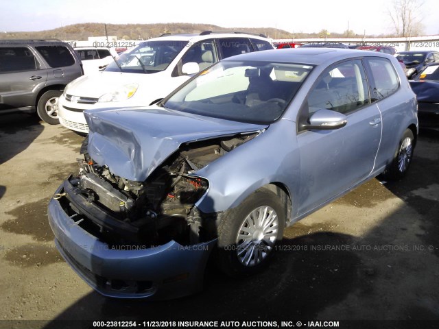 WVWBA7AJ8AW201956 - 2010 VOLKSWAGEN GOLF 蓝色 照片 2