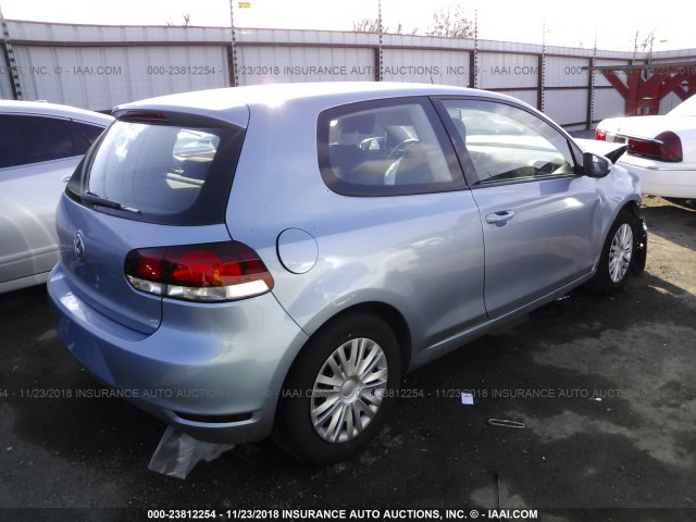 WVWBA7AJ8AW201956 - 2010 VOLKSWAGEN GOLF 蓝色 照片 4