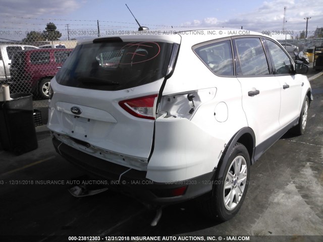 1FMCU0F71GUB99578 - 2016 FORD ESCAPE S WHITE photo 4