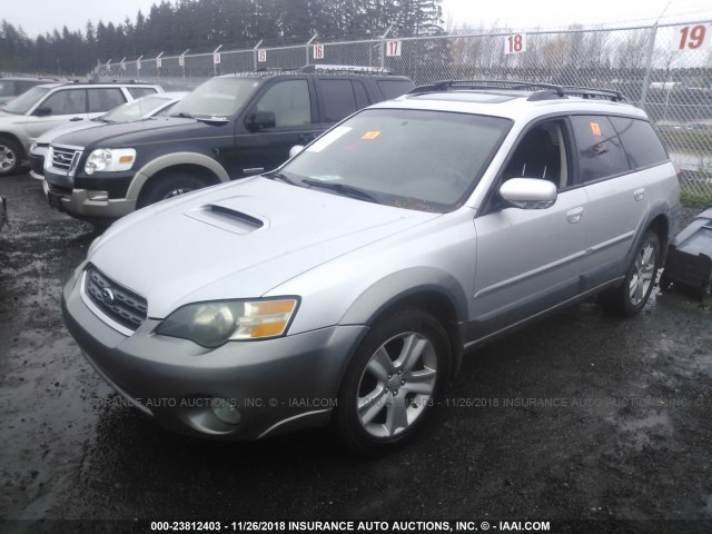 4S4BP67C754321522 - 2005 SUBARU LEGACY OUTBACK 2.5 XT LIMITED SILVER photo 2