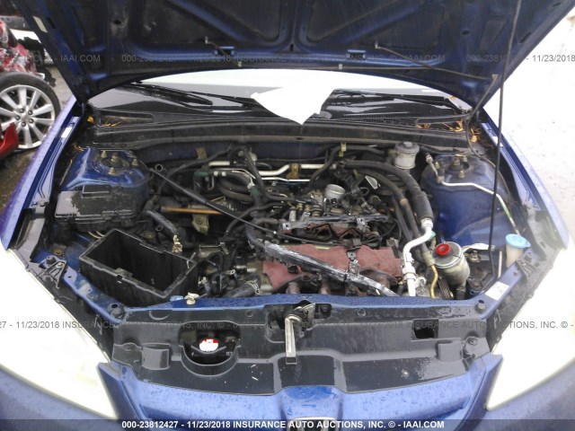 1HGES16364L013929 - 2004 HONDA CIVIC DX VP BLUE photo 10