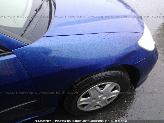 1HGES16364L013929 - 2004 HONDA CIVIC DX VP BLUE photo 6