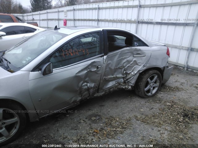 1G2ZG57N184258344 - 2008 PONTIAC G6 SE SILVER photo 6