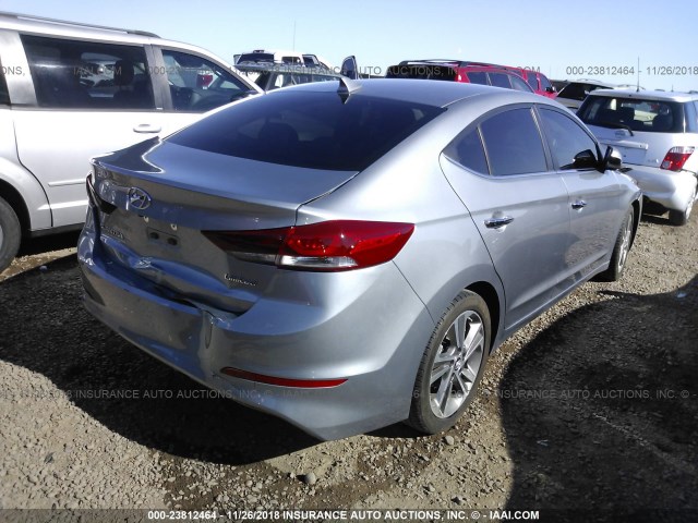 5NPD84LF4HH094741 - 2017 HYUNDAI ELANTRA SE/VALUE/LIMITED SILVER photo 4