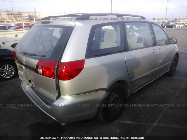 5TDZK23C67S080060 - 2007 TOYOTA SIENNA CE/LE TAN photo 4