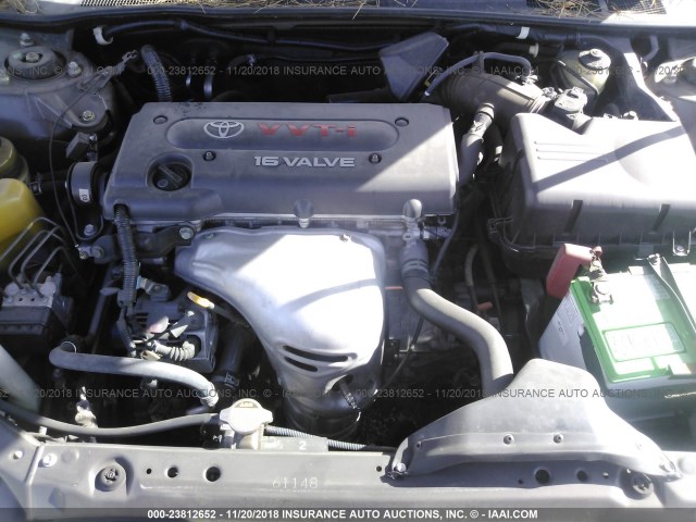 JTDBE30K120077539 - 2002 TOYOTA CAMRY LE/XLE/SE GRAY photo 10