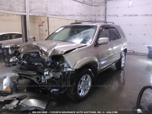 2HNYD18766H527912 - 2006 ACURA MDX TOURING GOLD photo 2